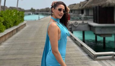 Pragya Serves Ocean-Blue Glam In Maldives