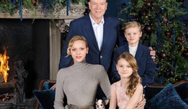 Prince Albert and Princess Charlene Share 2025 Christmas Card with Twins and Dog