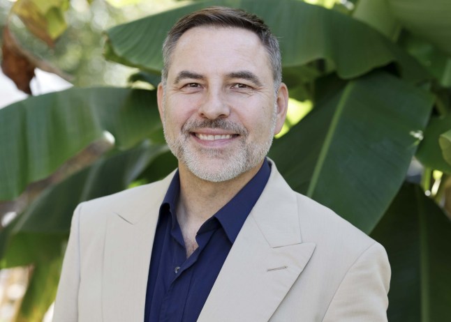 David Walliams poses at the Cheltenham Literature Festival