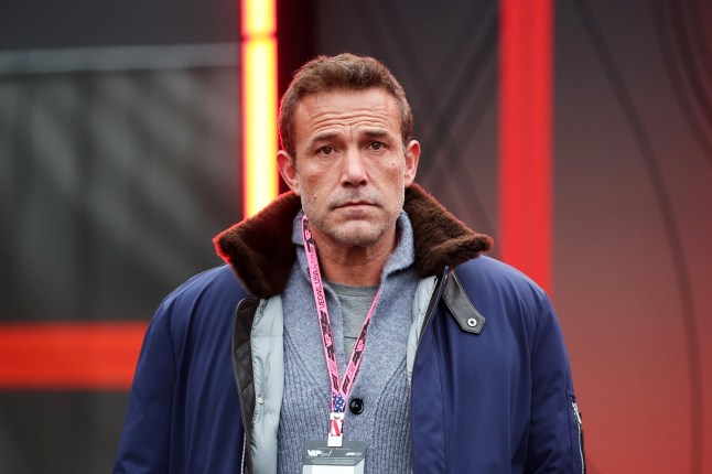 LAS VEGAS, NEVADA - NOVEMBER 21: Ben Affleck arrives in the Paddock prior to final practice ahead of the F1 Grand Prix of Las Vegas at Las Vegas Strip Circuit on November 21, 2025 in Las Vegas, Nevada. (Photo by Chris Graythen/Getty Images)