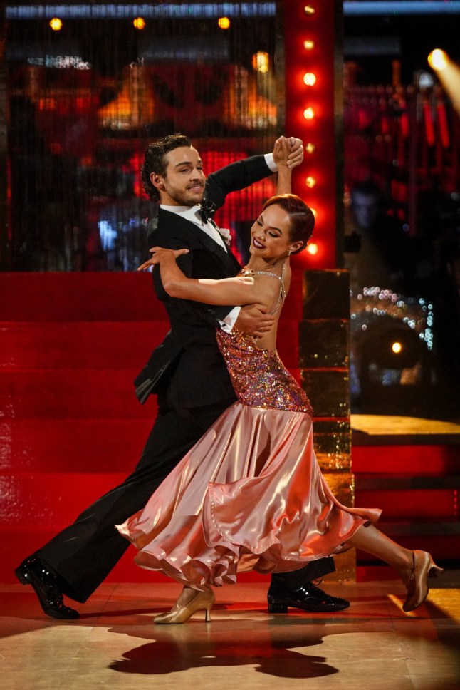 For use in UK, Ireland or Benelux countries only BBC handout photo of George Clarke and Alexis Warr during their appearance on the live show on Saturday for BBC1's Strictly Come Dancing. Picture date: Saturday November 29, 2025. PA Photo. Photo credit should read: Kieron McCarron/BBC/PA Wire NOTE TO EDITORS: Not for use more than 21 days after issue. You may use this picture without charge only for the purpose of publicising or reporting on current BBC programming, personnel or other BBC output or activity within 21 days of issue. Any use after that time MUST be cleared through BBC Picture Publicity. Please credit the image to the BBC and any named photographer or independent programme maker, as described in the caption.