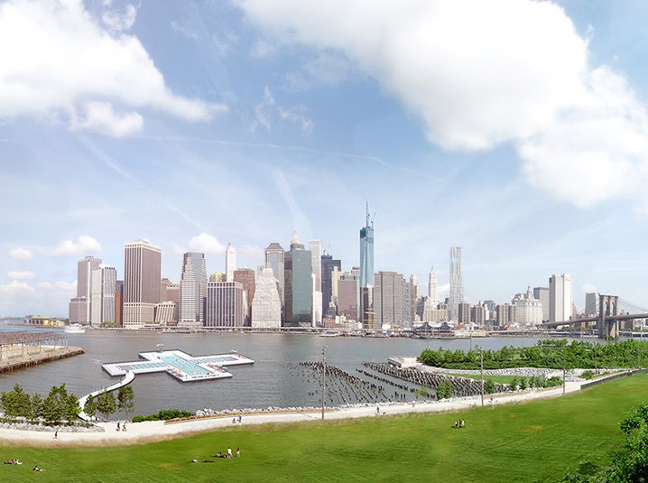 concept of +Pool river swim facility planned for New York Image: https://pluspool.com/press-kit/