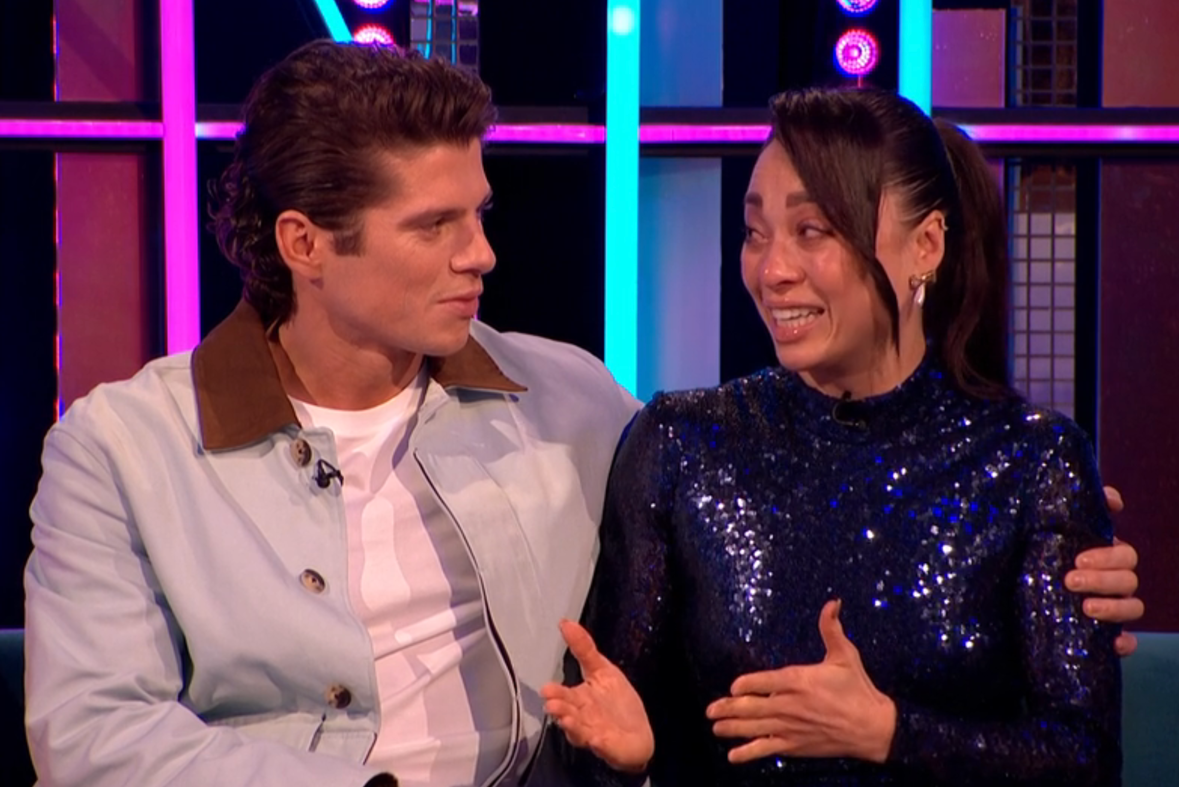 Lewis Cope comforted an emotional Katya Jones on 'It Takes Two'