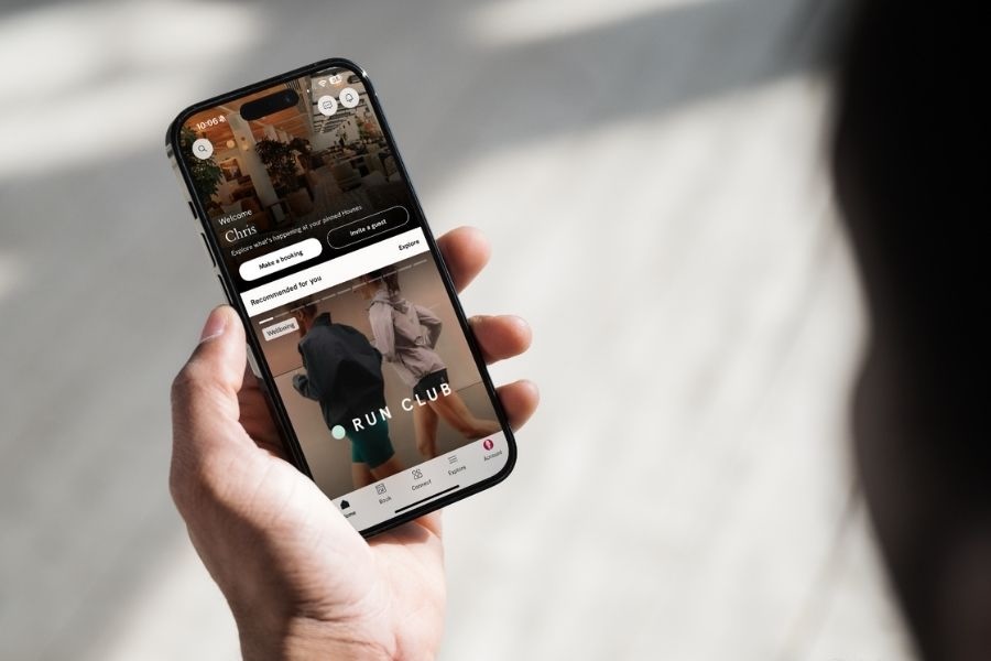 Soho House members app on an iPhone