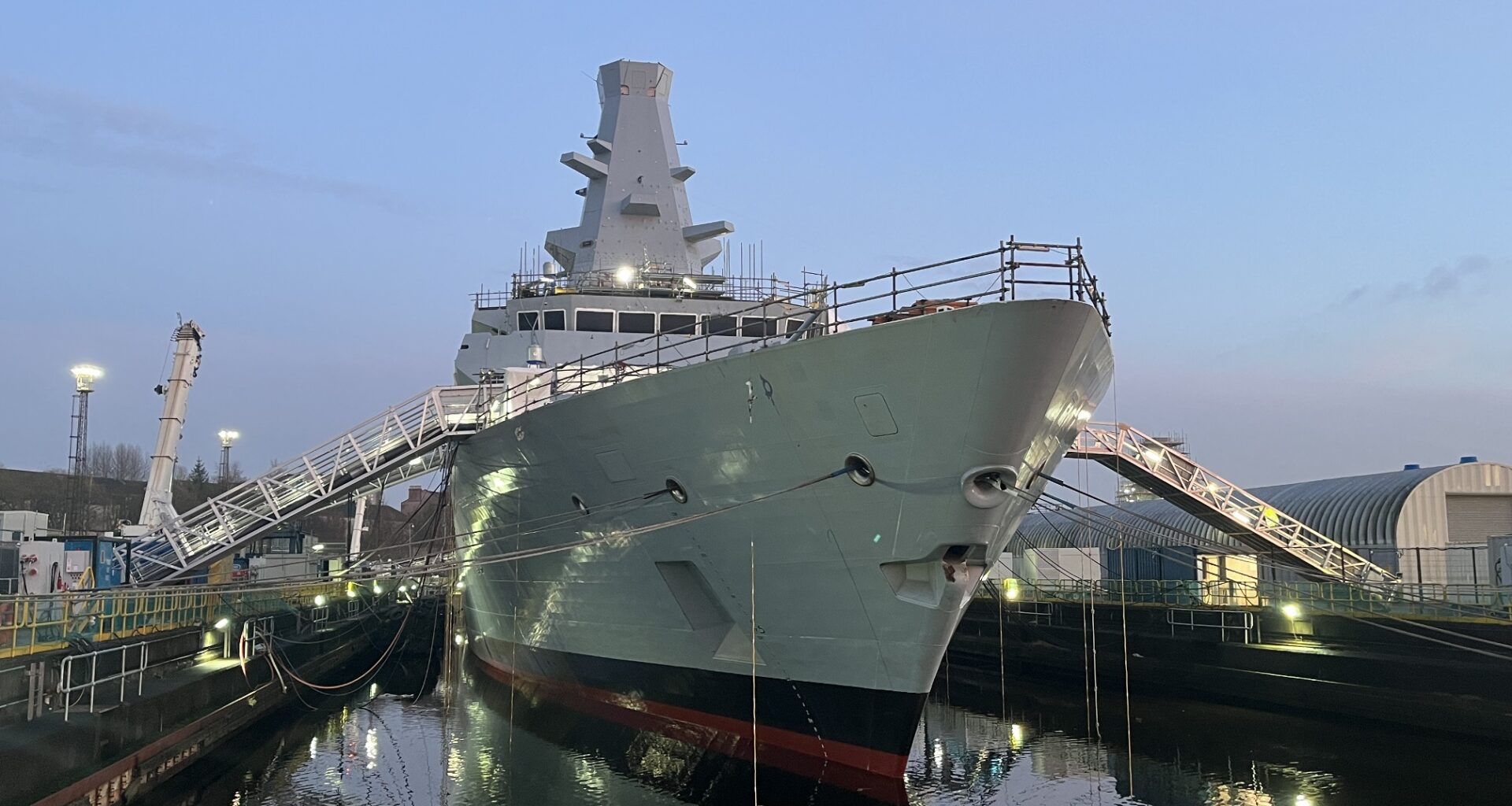 HMS Glasgow reaches major milestone as diesel generators fire up for first time