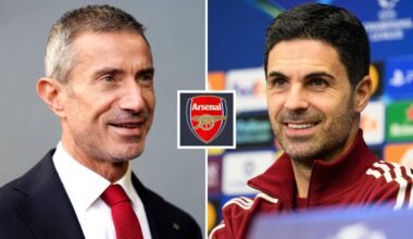 Gunners plan ‘major coup’ as Mikel Arteta demands Andrea Berta U-turn over £45m star
