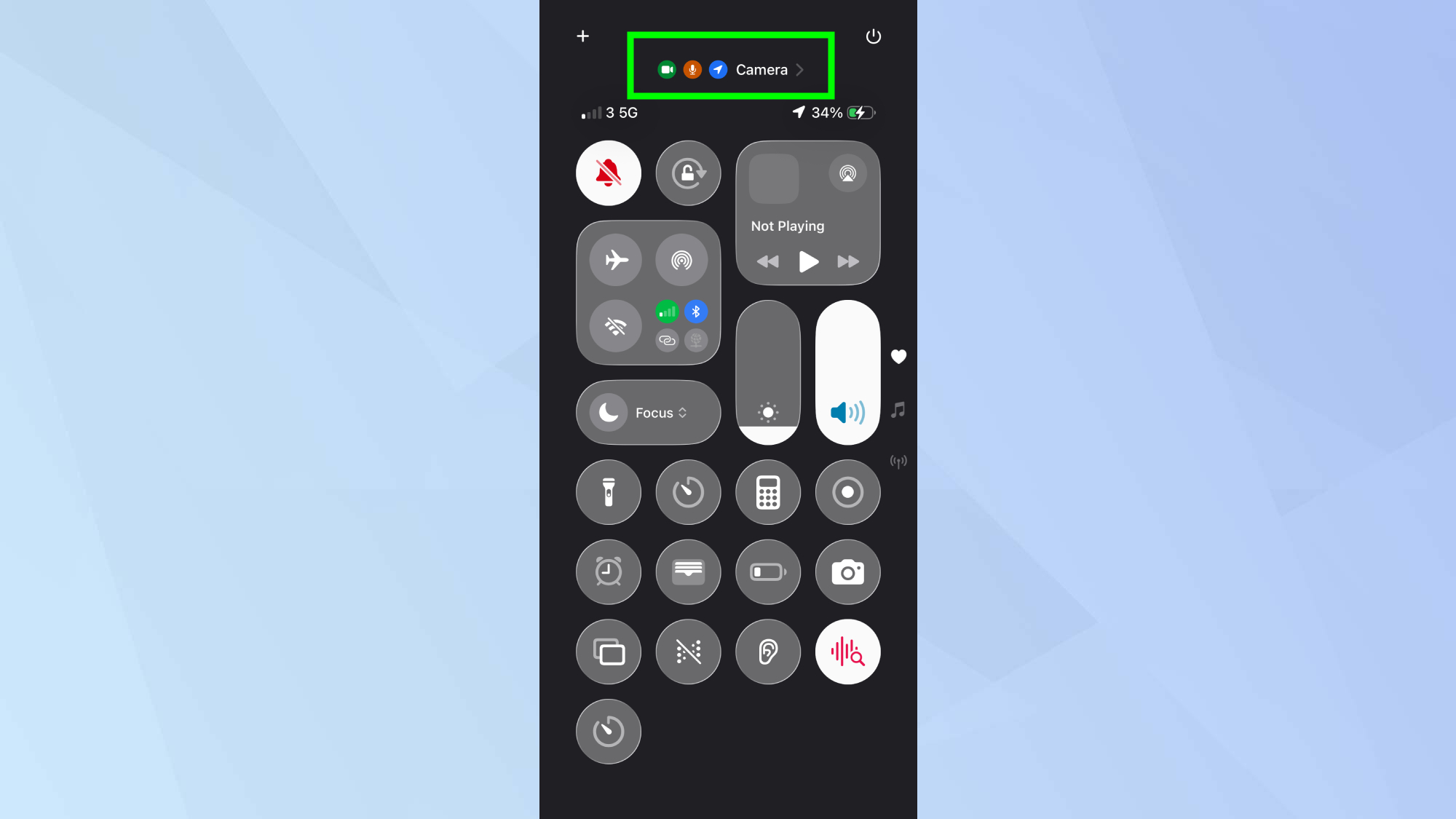 iPhone privacy indicator