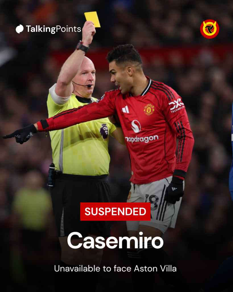 Casemiro suspended