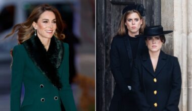 Princess Beatrice and Princess wear black outfits and release statement about missing Kate Middleton Christmas carol concert