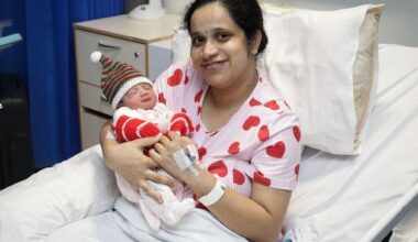 The best present... Christmas newborns make it a special day