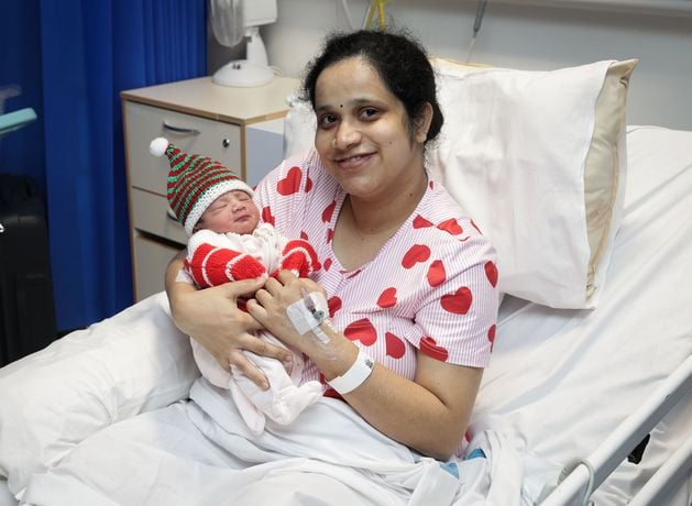 The best present... Christmas newborns make it a special day