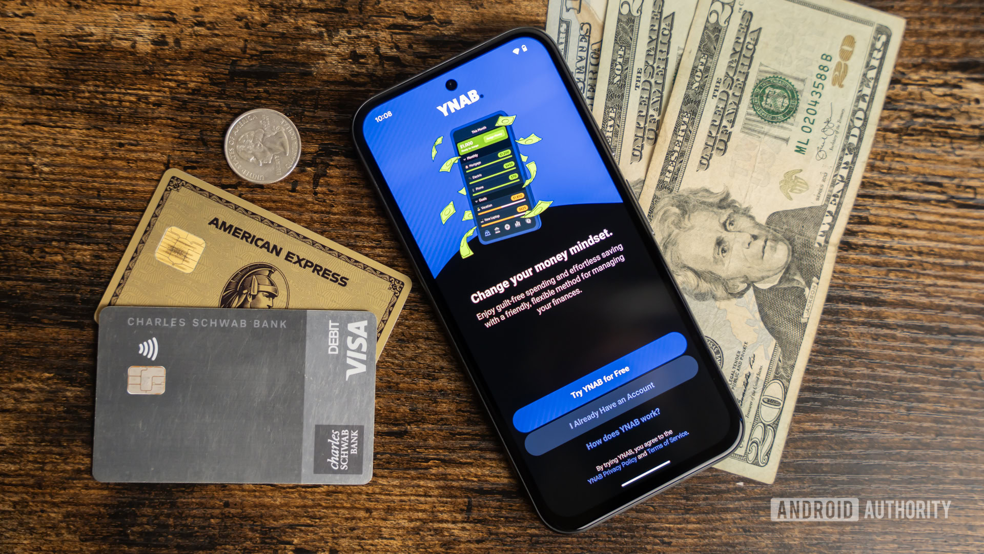 YNAB app open on smartphone 2 YNAB app open on smartphone 2