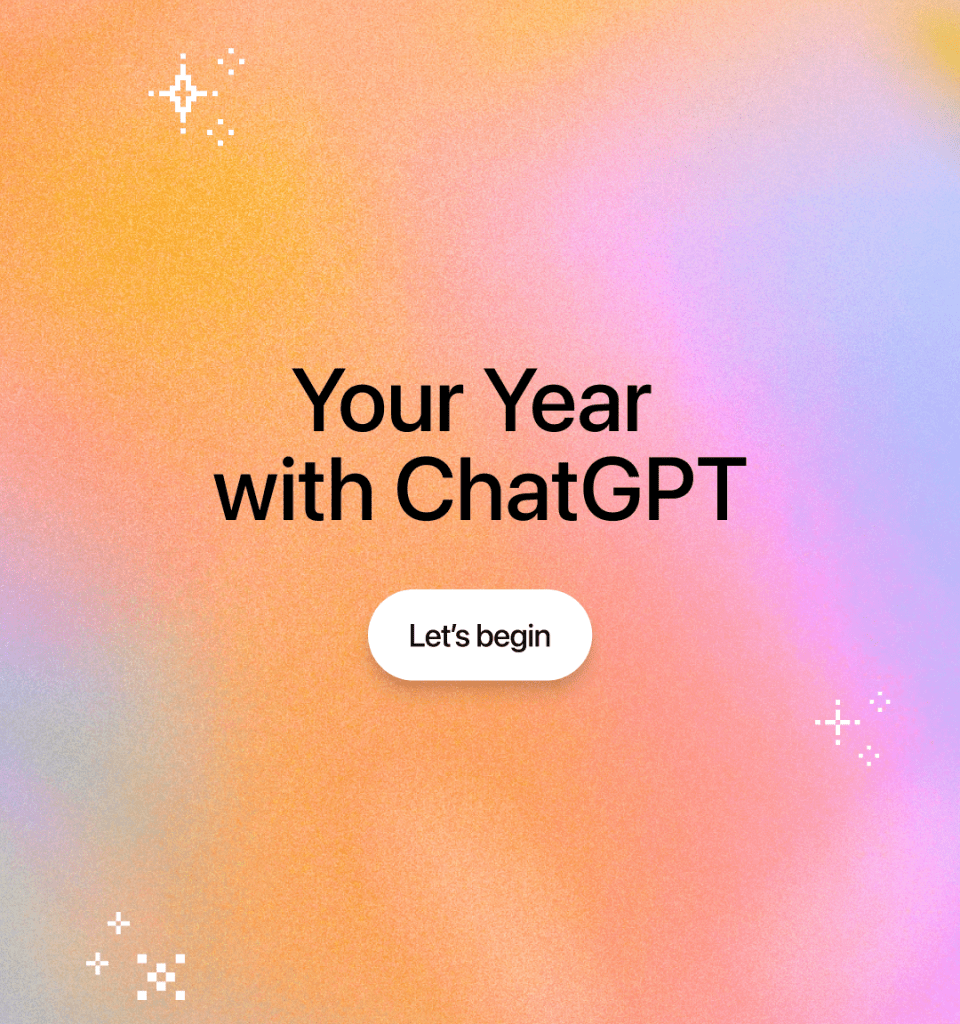 Your Year with ChatGPT splash