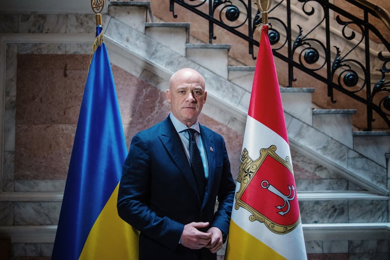Hennadiy Trukhanov in 2022, when still mayor of Odesa. Photograph: Julia Kochetova/Bloomberg/Getty Images
