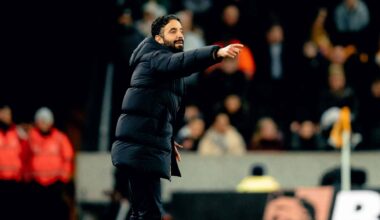 Ruben Amorim reacts to Wolves 1 Man Utd 4 on 8 December 2025