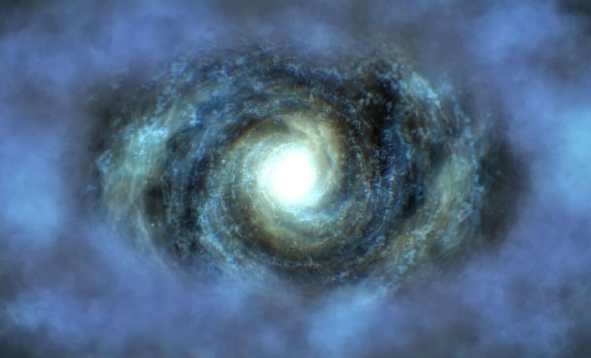 A Wormhole Or A Luminous Time Tunnel In Outer Space