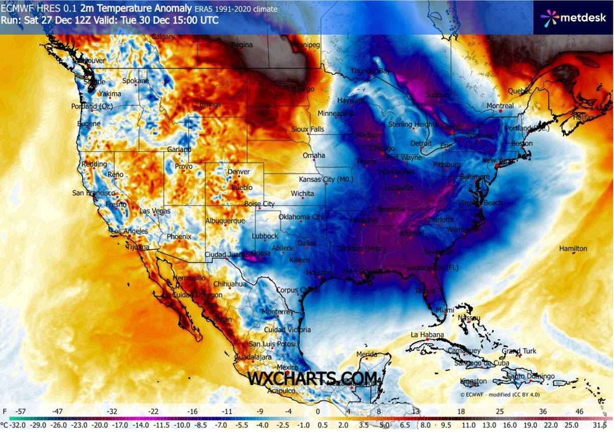 arctic-blast-polar-vortex-bomb-cyclone-winter-storm-ezra-snow-united-states-canada-2m-temperature-anomaly-tuesday