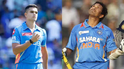 Rare! Arjun Tendulkar does what father Sachin failed to do in his playing days