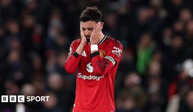 Manchester United skipper Bruno Fernandes after the 1-1 draw with West Ham