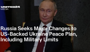 Russia Seeks Major Changes to US-Backed Ukraine Peace Plan, Including Military Limits — UNITED24 Media