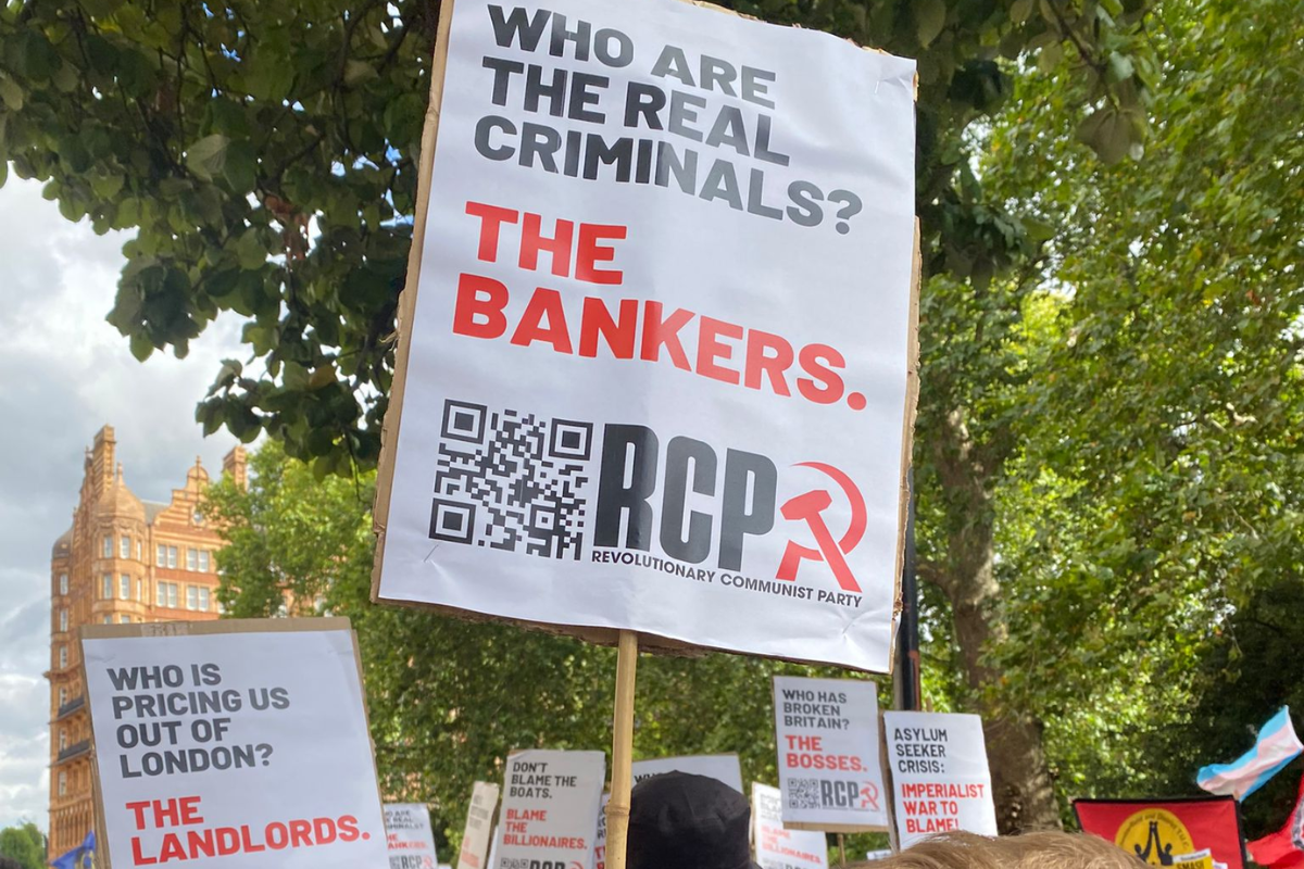 breaking britain placard