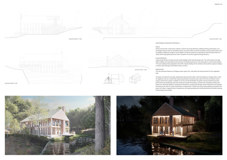 Howard Waterfall Retreat Competition: Buildner’s Winners Explore Multigenerational Living and Topography - Image 31 of 41