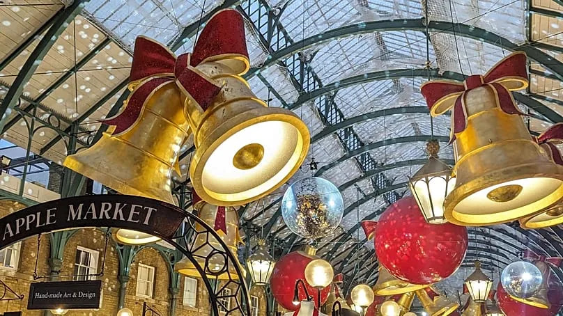 Covent Garden at Christmas.