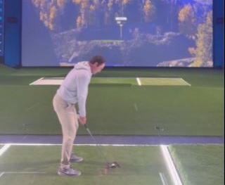 Scottie Scheffler on the TGL simulator