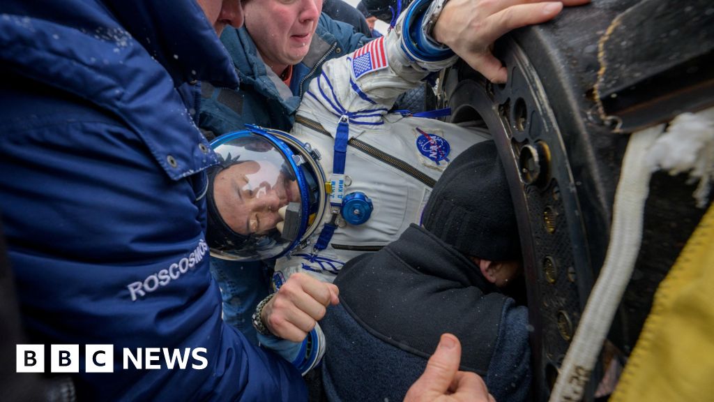 Nasa astronaut and Roscosmos cosmonauts return to Earth
