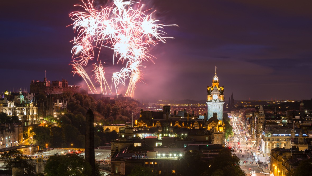 Edinburgh's outdoor Hogmanay celebrations were cancelled due to severe weather last year