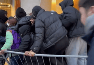 Chaos erupts at Timothée Chalamet’s Marty Supreme pop-up in London as crowds overwhelm security - London Evening Standard