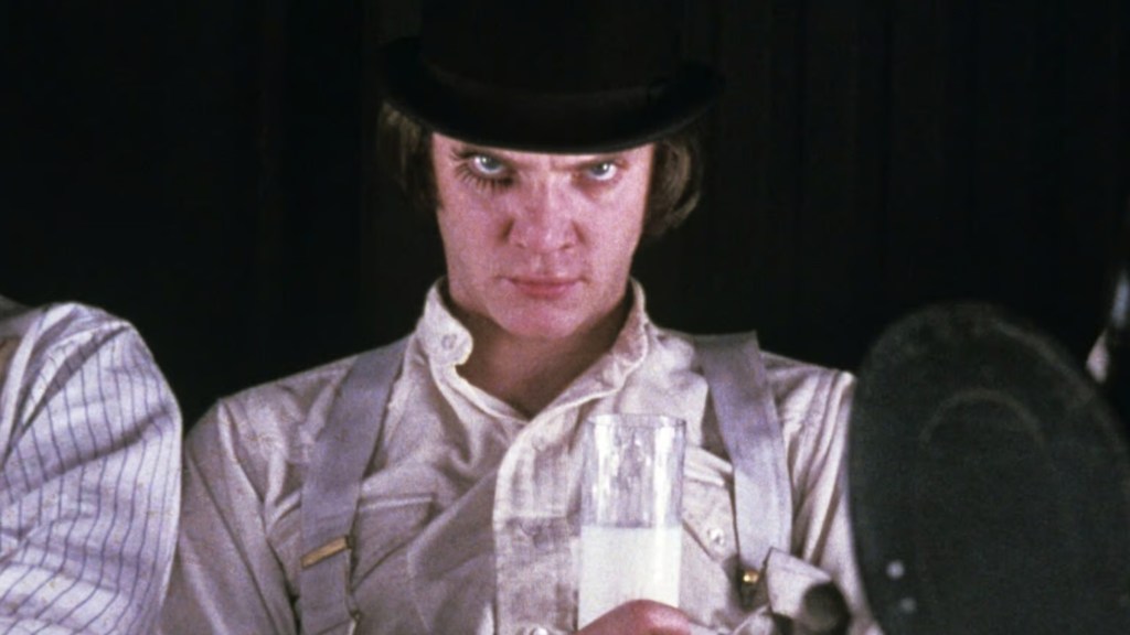 Malcolm McDowell as Alex DeLarge in A Clockwork Orange (1971)
