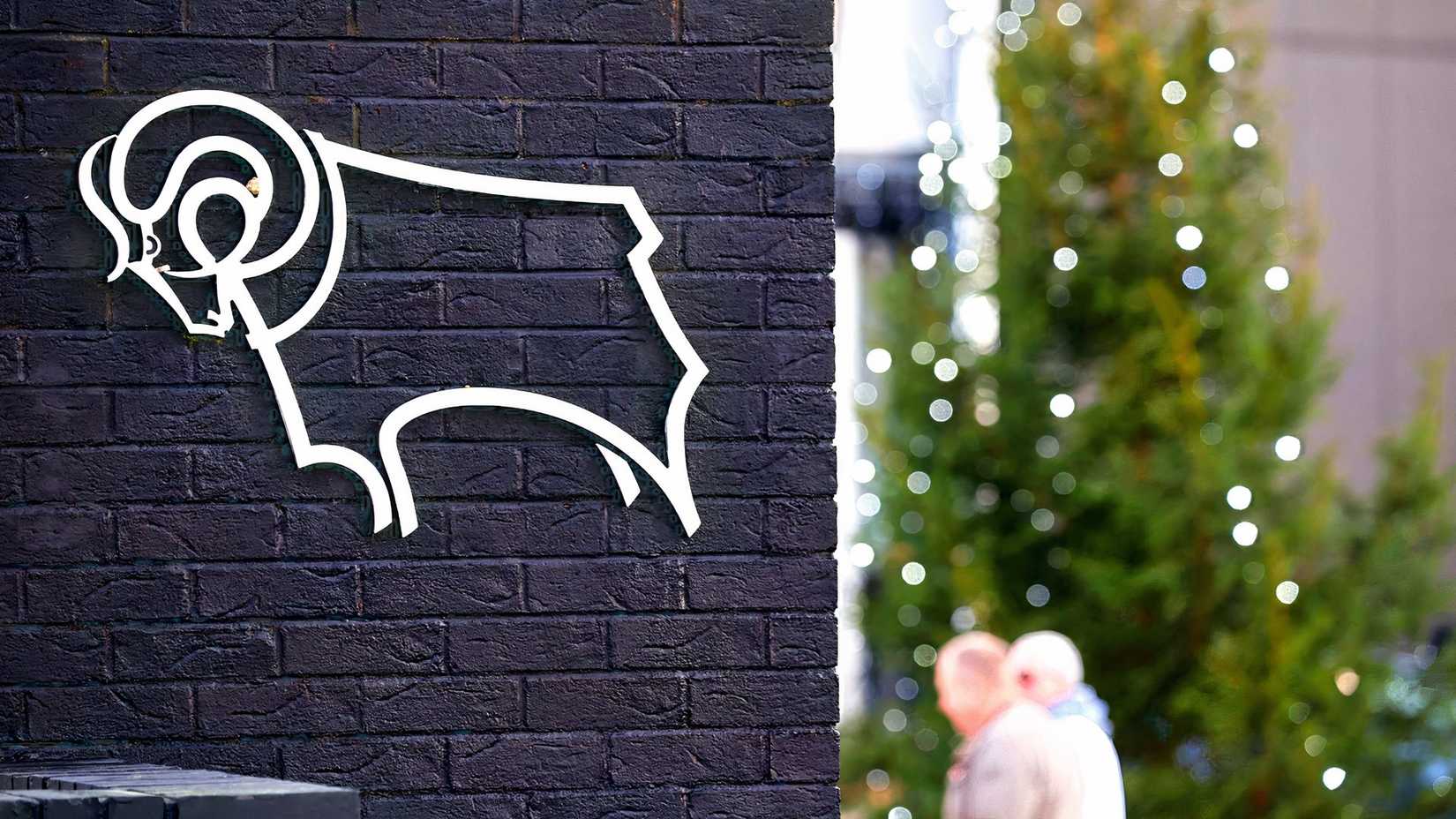 Derby County badge wall
