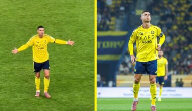 Cristiano Ronaldo rages as goal ruled out in front of ex-Manchester United teammate to put 15-year streak at risk