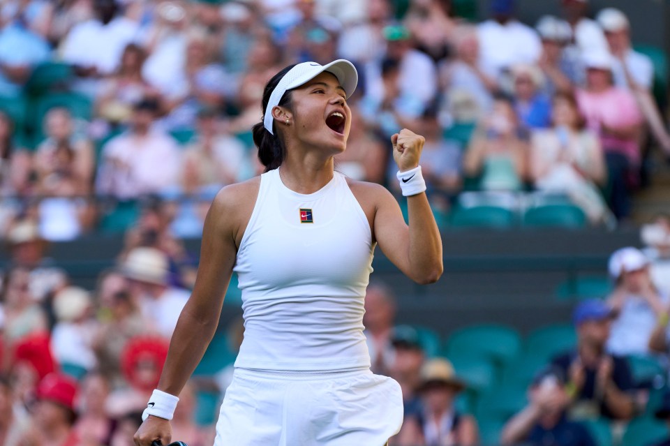 Emma Raducanu at Wimbeldon