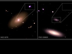 Side-by-side images of two small galaxies: NGC 6278 and PGC 039620 (Image source: several; see sources)