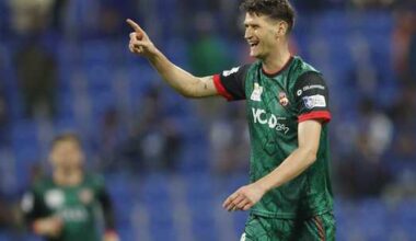 david-payne-celebrates-one-of-his-three-wickets-in-the-19th-over-of-the-game