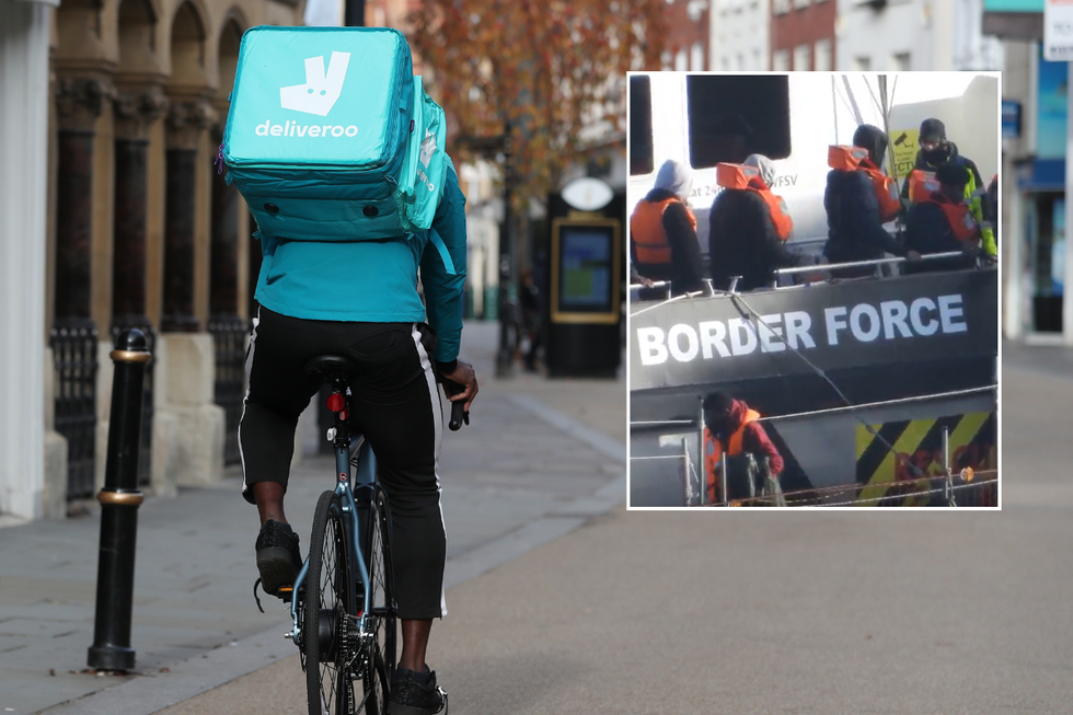 Deliveroo is one of the firms favoured by asylum seekers (file pic)\u200b