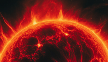 An illustration of a monster star in the early universe