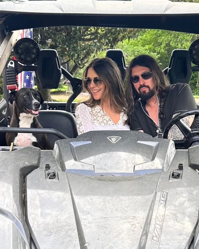 In May, Hurley gushed about her romance with Cyrus, sharing that they have “a lot in common” with each other. elizabethhurley1/Instagram