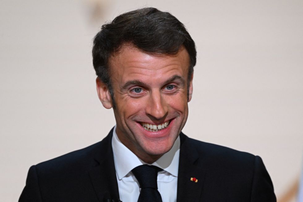 Emmanuel Macron smiling