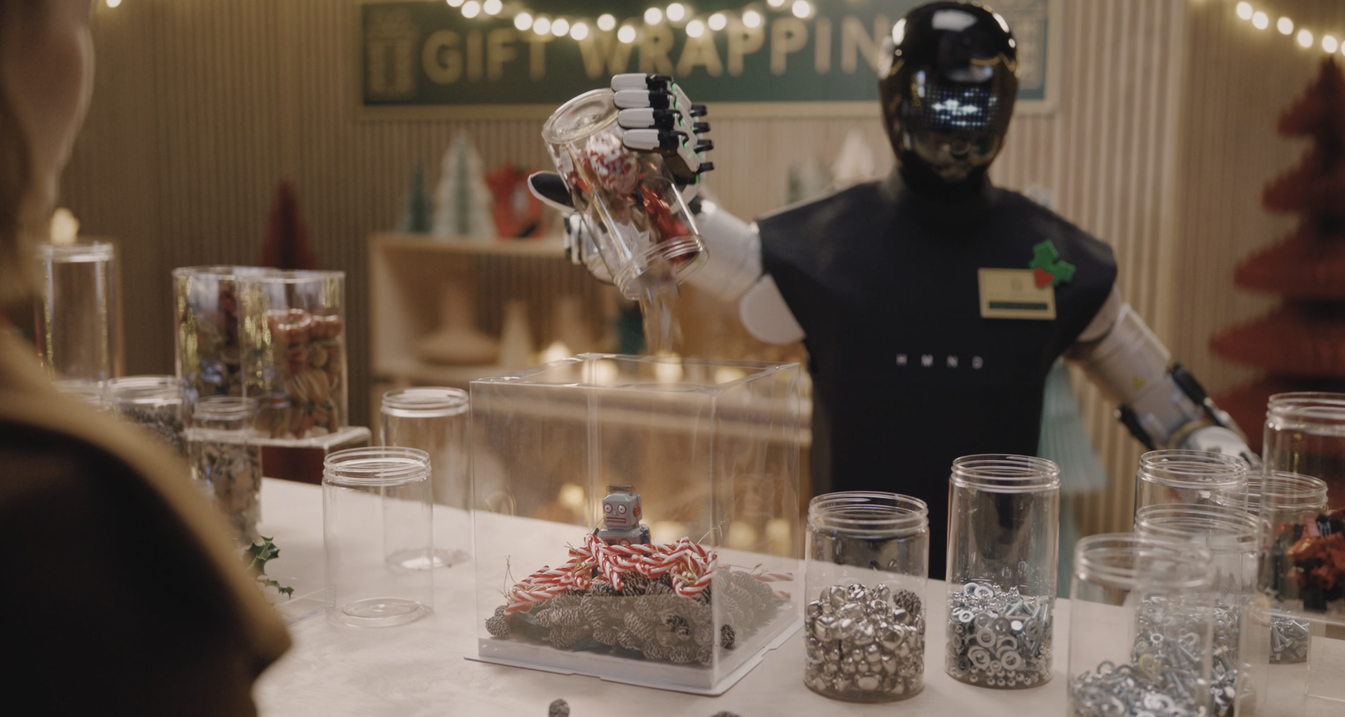 This gift-wrapping robot is quite funny, actually