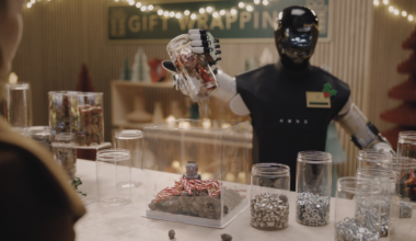 This gift-wrapping robot is quite funny, actually