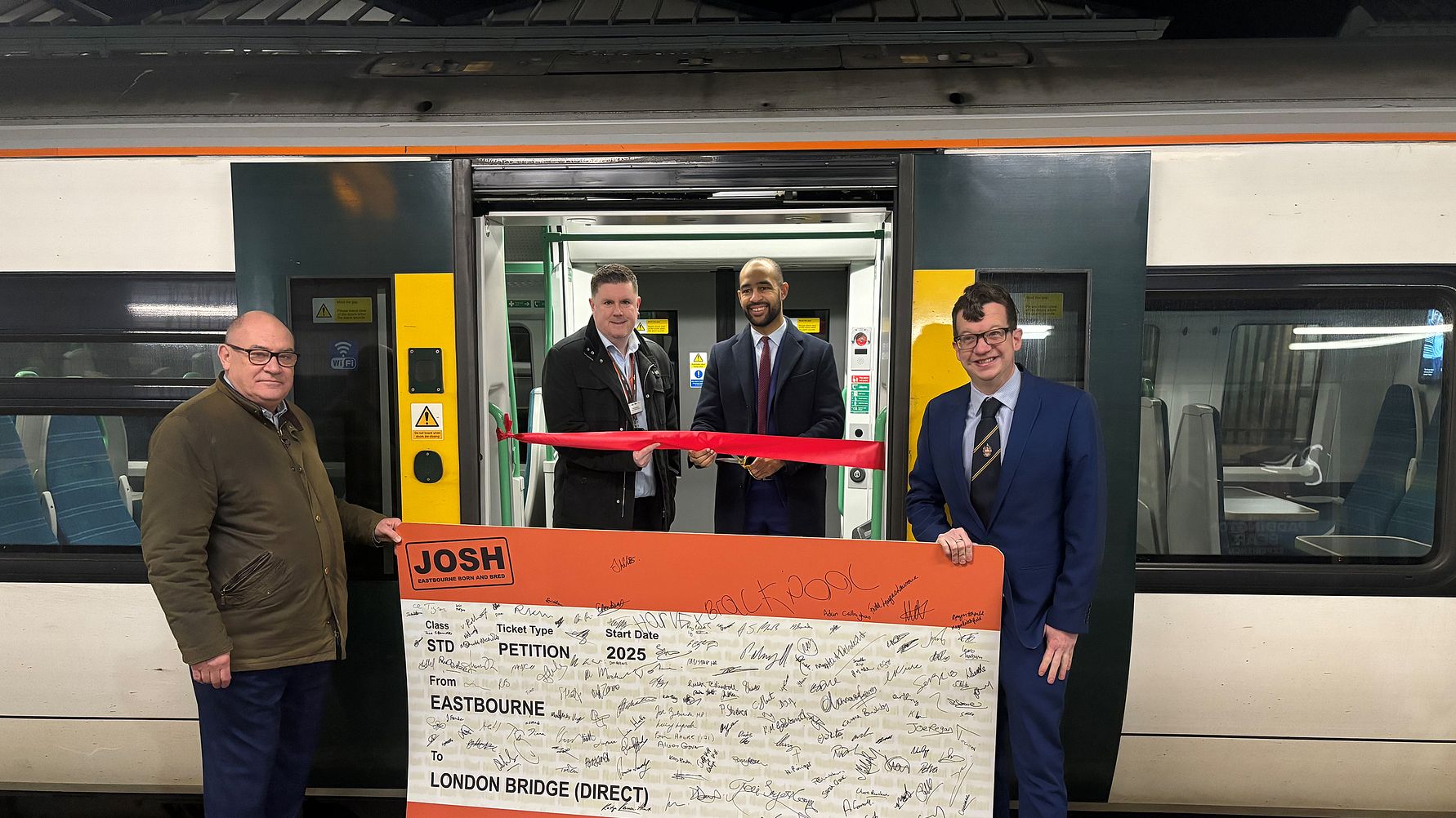 All aboard! New direct Eastbourne to London service benefits capital commuters
