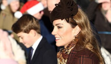 The Princess Of Wales Wears Chic Chocolate Brown Outfit For Christmas Day