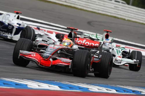 Hamilton at Hockenheim in 2008