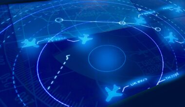 Simulation screen showing various flights for transportation and passengers.