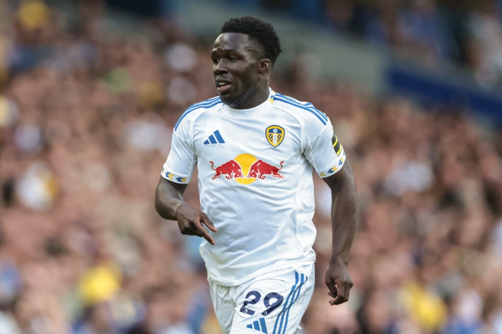 Willy Gnonto playing for Leeds