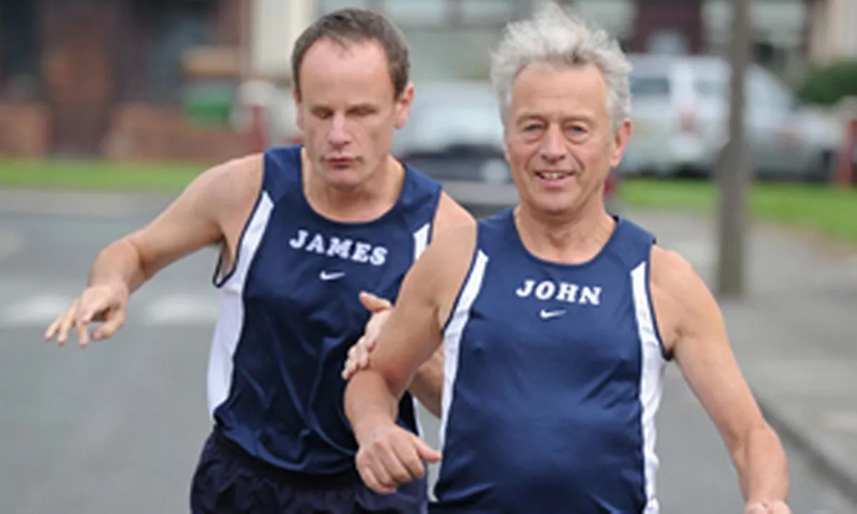 John Courtney pictured left with foster son James Hughes