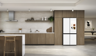 an image of the Samsung Bespoke AI Refrigerator Family Hub concept